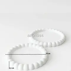 Mini Bubble İkili Yuvarlak Obje Dekoratif Tabak