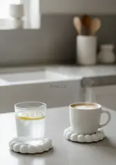 Big Bubble İkili Yuvarlak Obje Dekoratif Tabak