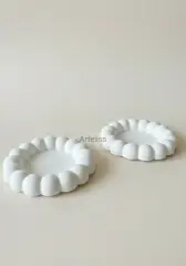 Big Bubble İkili Yuvarlak Obje Dekoratif Tabak