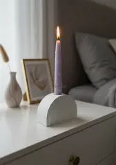 Kalp Desenli Dekoratif Şamdan