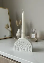 Kalp Desenli Dekoratif Şamdan