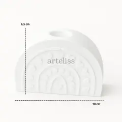 Kalp Desenli Dekoratif Şamdan
