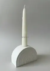 Kalp Desenli Dekoratif Şamdan