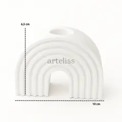 Gökkuşağı Desenli Dekoratif Şamdan