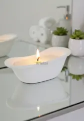 Küvet Tasarım Dekoratif Kokulu Mum Banyo Dekoru