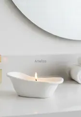 Küvet Tasarım Dekoratif Kokulu Mum Banyo Dekoru