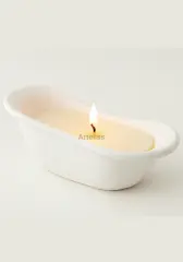 Küvet Tasarım Dekoratif Kokulu Mum Banyo Dekoru