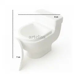 Klozet Tasarım Dekoratif Kokulu Mum Banyo Dekoru