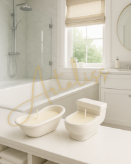 Dekoratif 2'li Banyo Mum Seti Banyo Dekorasyonu