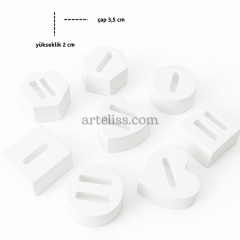 Dekoratif Yüzük Takı Standı 8 Parçalı Set