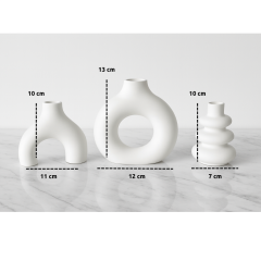 Mini Nordic Üçlü Vazo Set