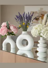 Üçlü Nordic Pampas Vazo Seti