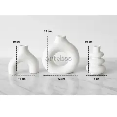 Üçlü Nordic Pampas Vazo Seti