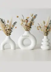 Üçlü Nordic Pampas Vazo Seti