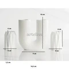 Dekoratif Geometrik Şamdan Mumluk Seti