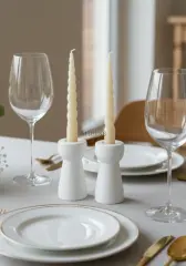 Minimal Tasarım İkili Şamdan Mumluk Seti