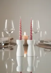 Minimal Tasarım İkili Şamdan Mumluk Seti