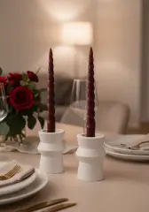 Roma Sütunu İkili Şamdan Mumluk Seti