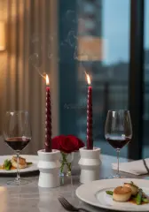 Roma Sütunu İkili Şamdan Mumluk Seti