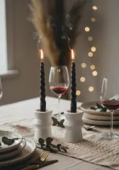 Roma Sütunu İkili Şamdan Mumluk Seti