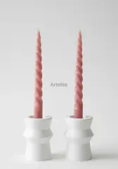 Roma Sütunu İkili Şamdan Mumluk Seti