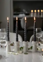 Roma Sütunu Mumluk Dörtlü Şamdan Seti