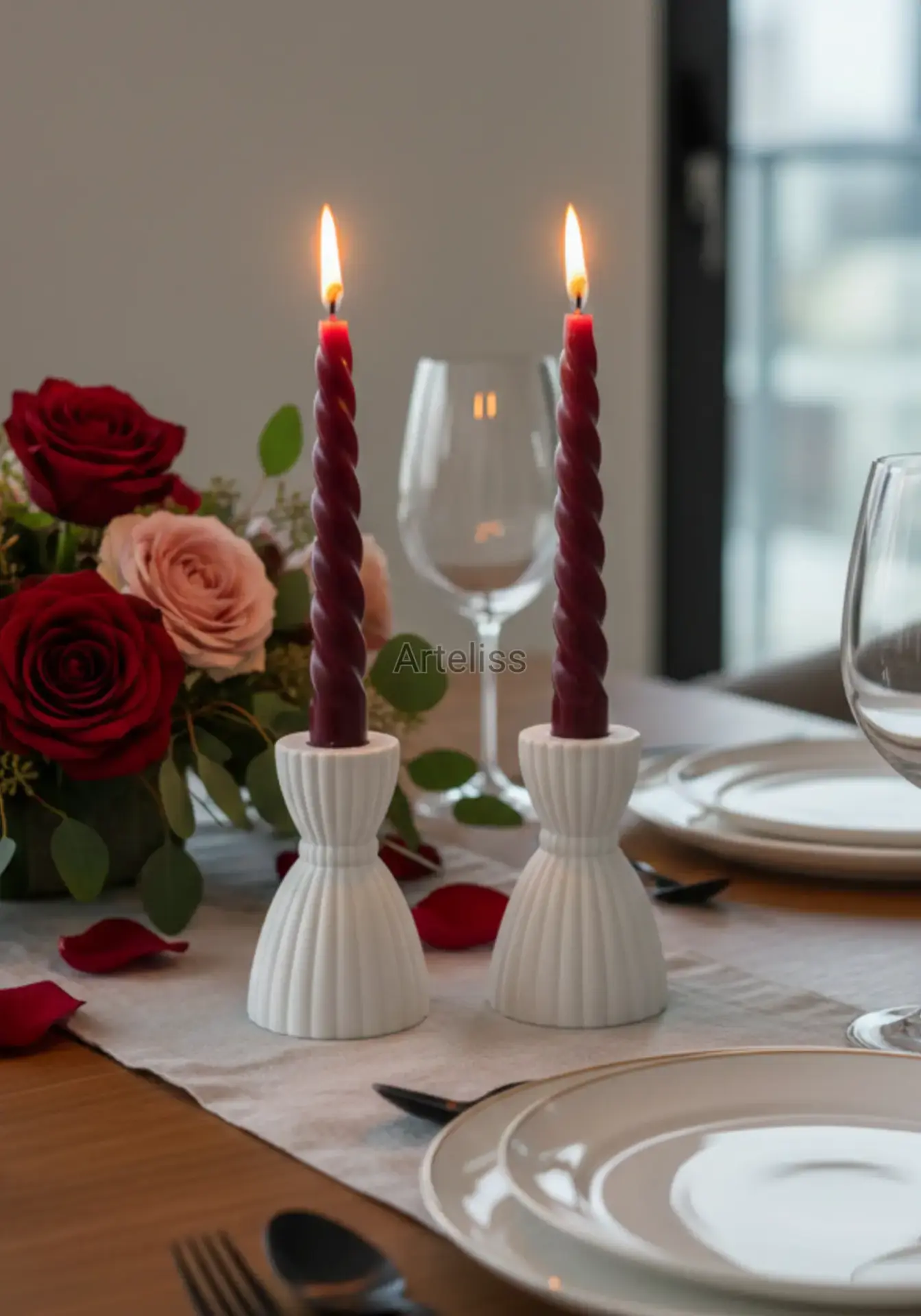 Prenses Mumluk İkili Şamdan Set