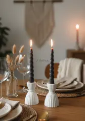 Prenses Mumluk İkili Şamdan Set