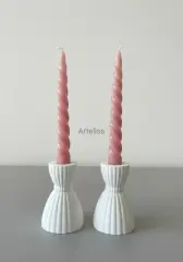 Prenses Mumluk İkili Şamdan Set