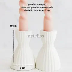 Prenses Mumluk İkili Şamdan Set