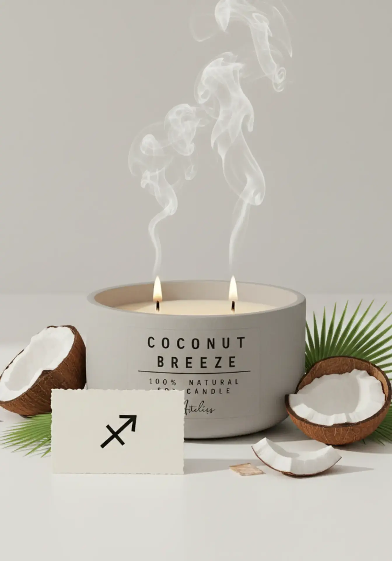 Hindistan Cevizi Kokulu Mum | Coconut Breeze