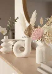 Üçlü Pinterest Pampas Vazo Seti