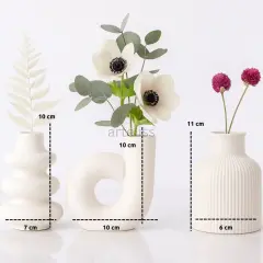 Üçlü Pinterest Pampas Vazo Seti