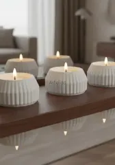 Minimal Üçlü Tealight Set