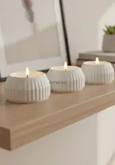 Minimal Üçlü Tealight Set