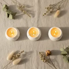 Minimal Üçlü Tealight Set