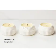 Minimal Üçlü Tealight Set