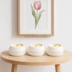 Minimal Üçlü Tealight Set