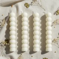 Dörtlü Bubble Şamdan Mumu