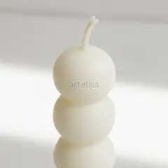 Dörtlü Bubble Şamdan Mumu